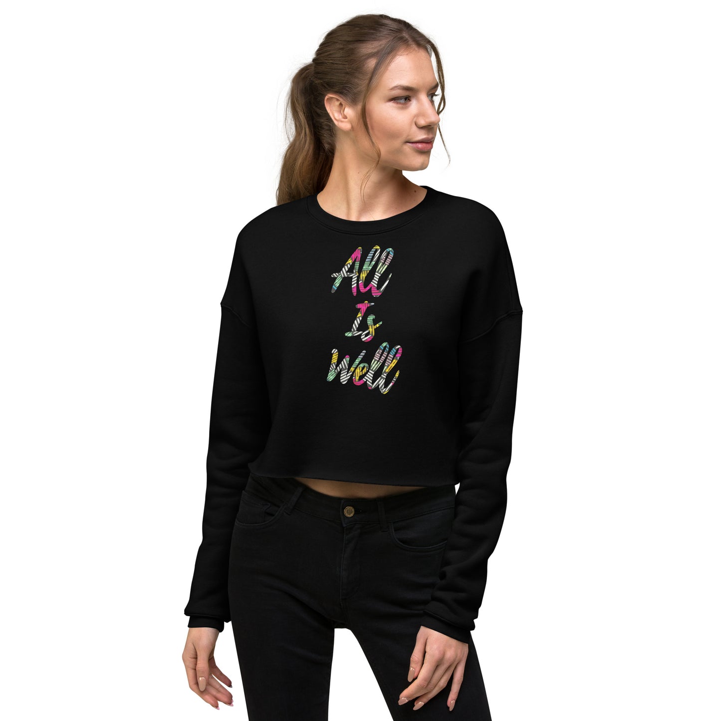 'All is Well' Crop Sweatshirt