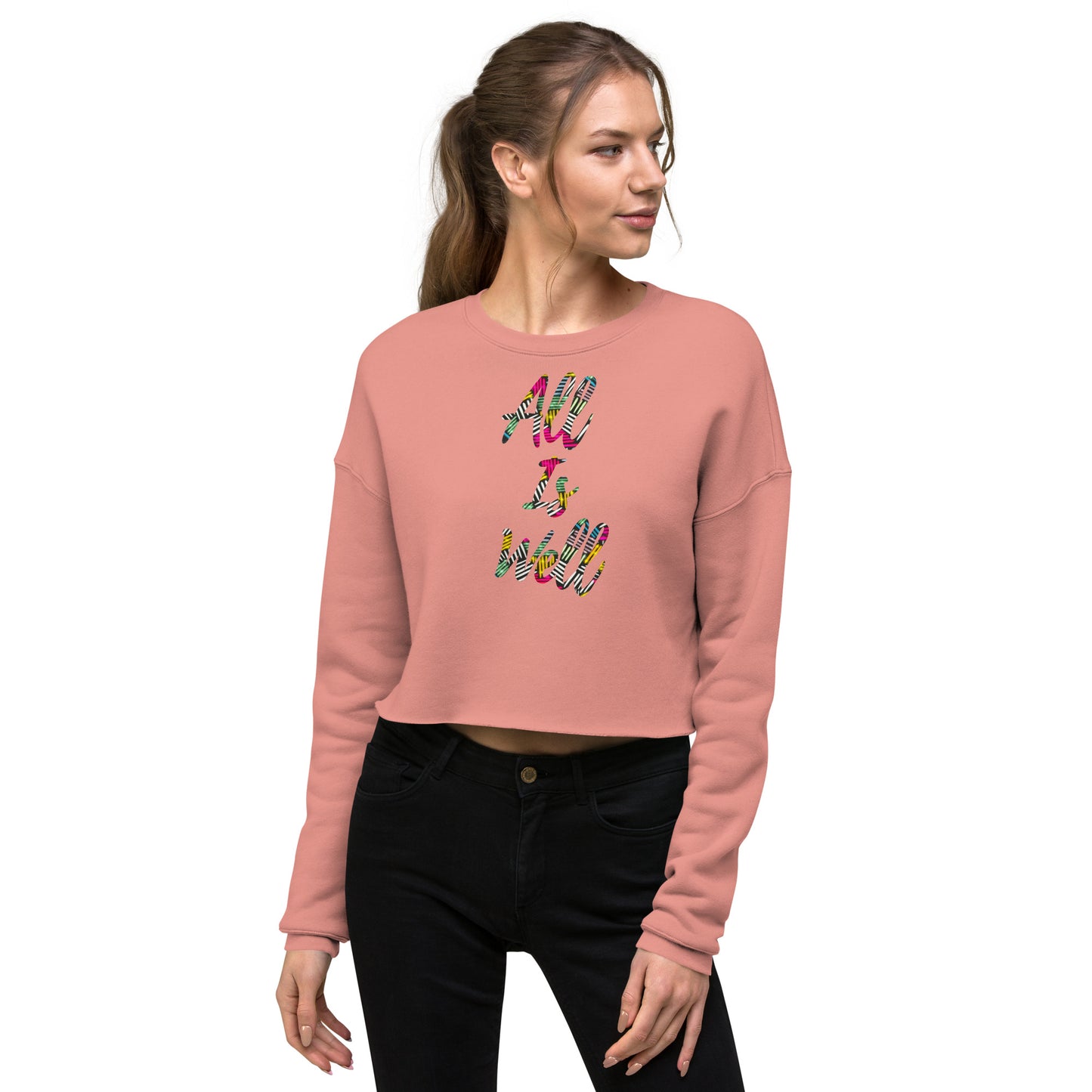 'All is Well' Crop Sweatshirt