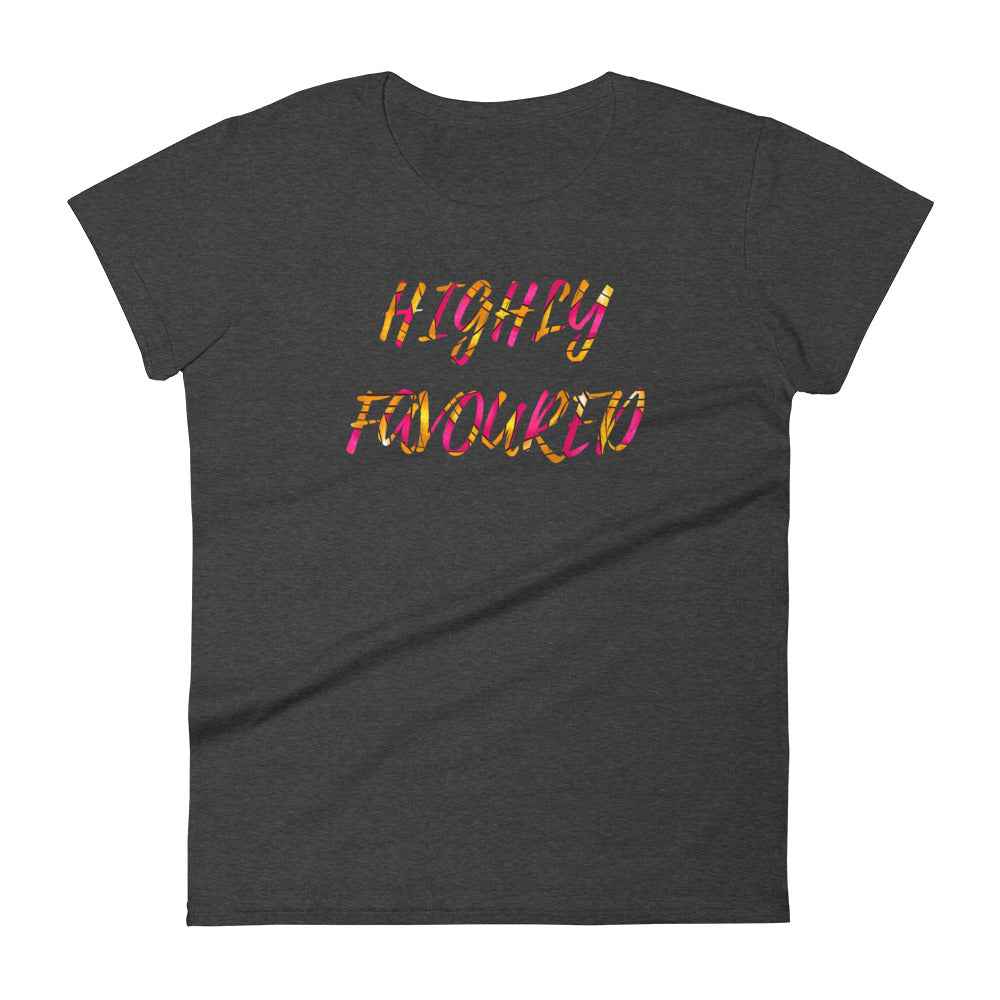 'Highly Favoured' Women's Fitted T-shirt